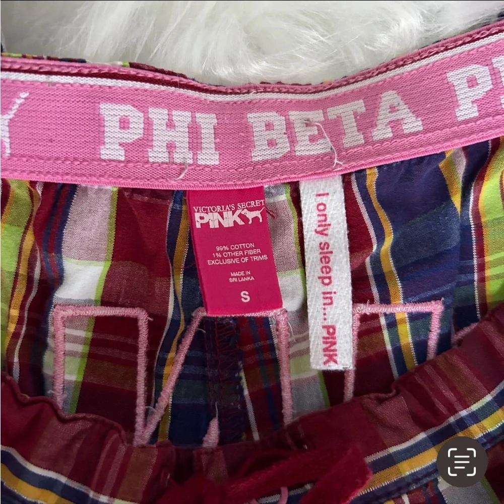 Vintage‎ “Pink” on the booty, dog logo Victoria's Secret PINK Pajama Pants